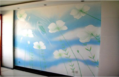 丽水画墙绘怎么画好白云的蓬松感？