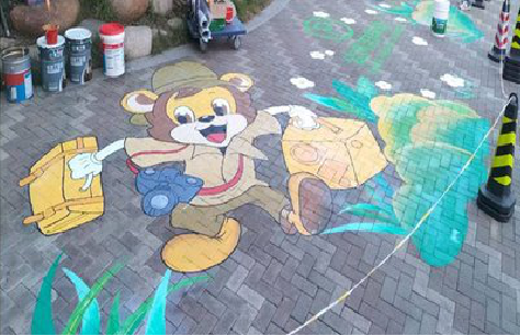 丽水夏季画地面彩绘会遇到的问题