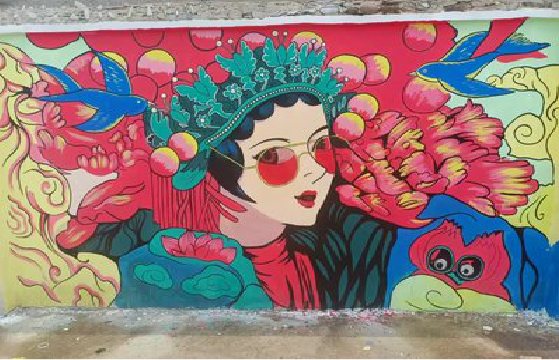 丽水墙体彩绘-网红墙