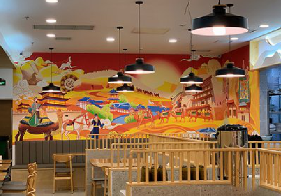 丽水商业空间彩绘介绍。